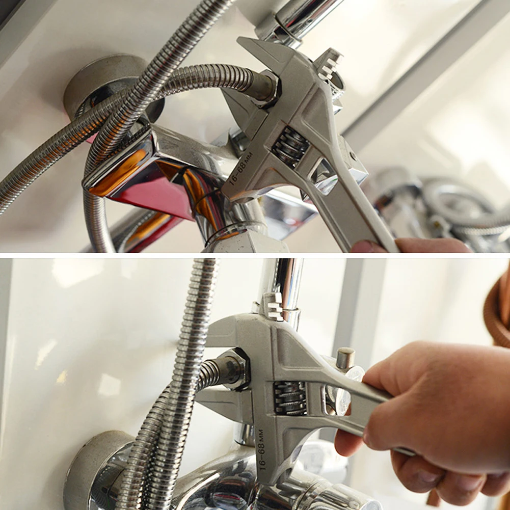 Гаечный ключ с большими отверстиями миниатюрный регулируемый короткой ручкой