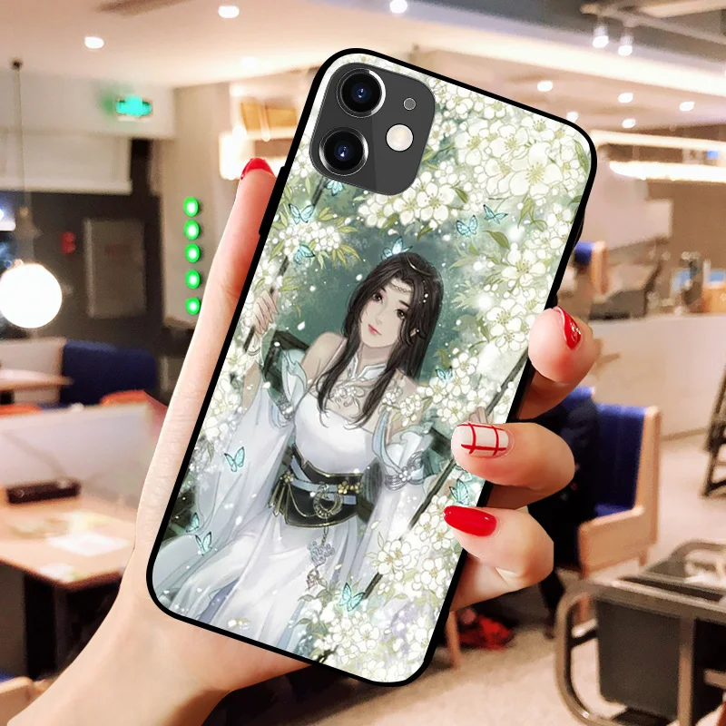 Анимация от холода водяной чехол coque fundas для iphone 11 PRO MAX X XS XR 4S 5S 6S 7 8 PLUS SE 2020