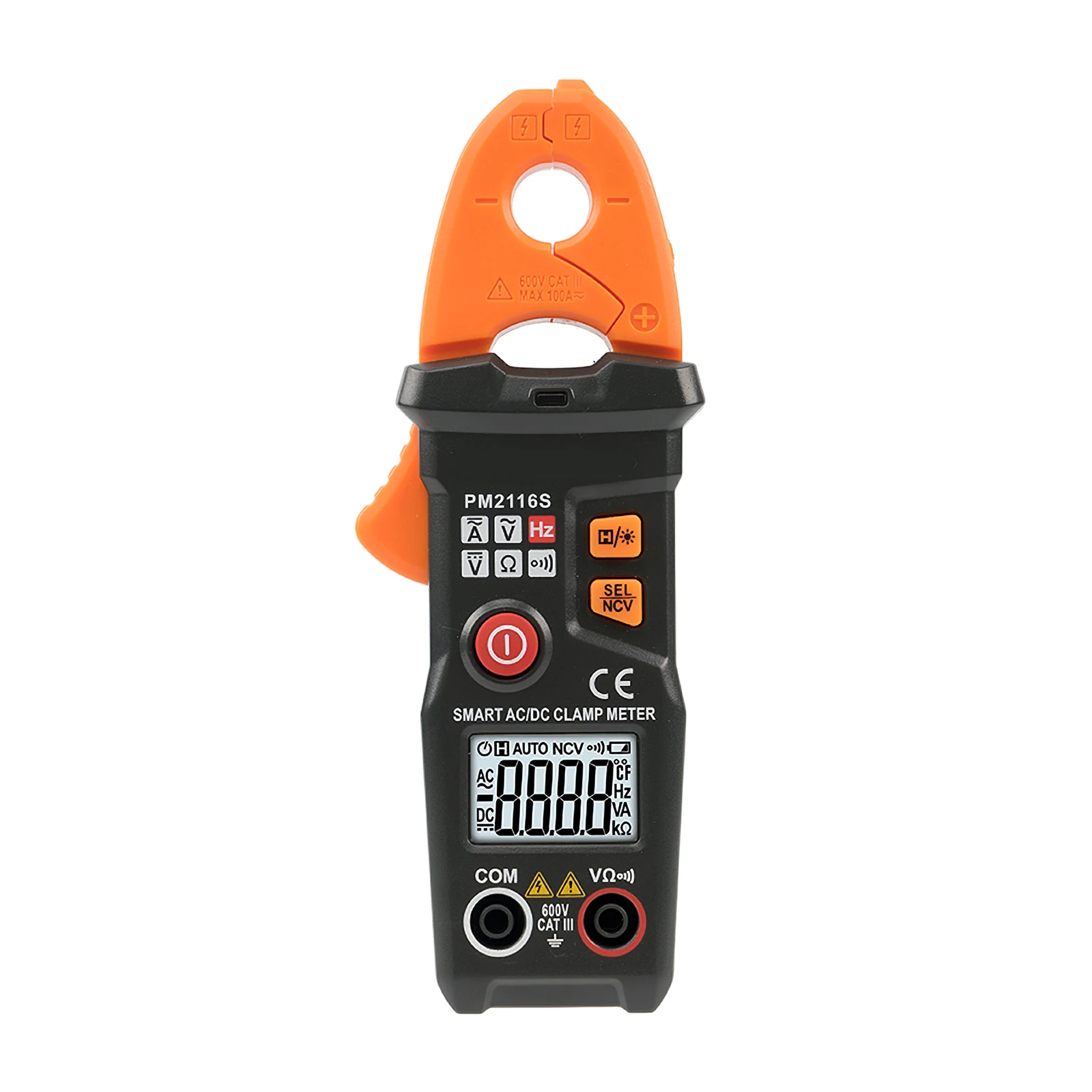 

Цифровой токоизмерительный зажим PEAKMETER PM2116S, умный амперметр постоянного/переменного тока, прибор для измерения частоты, бесконтактного на...