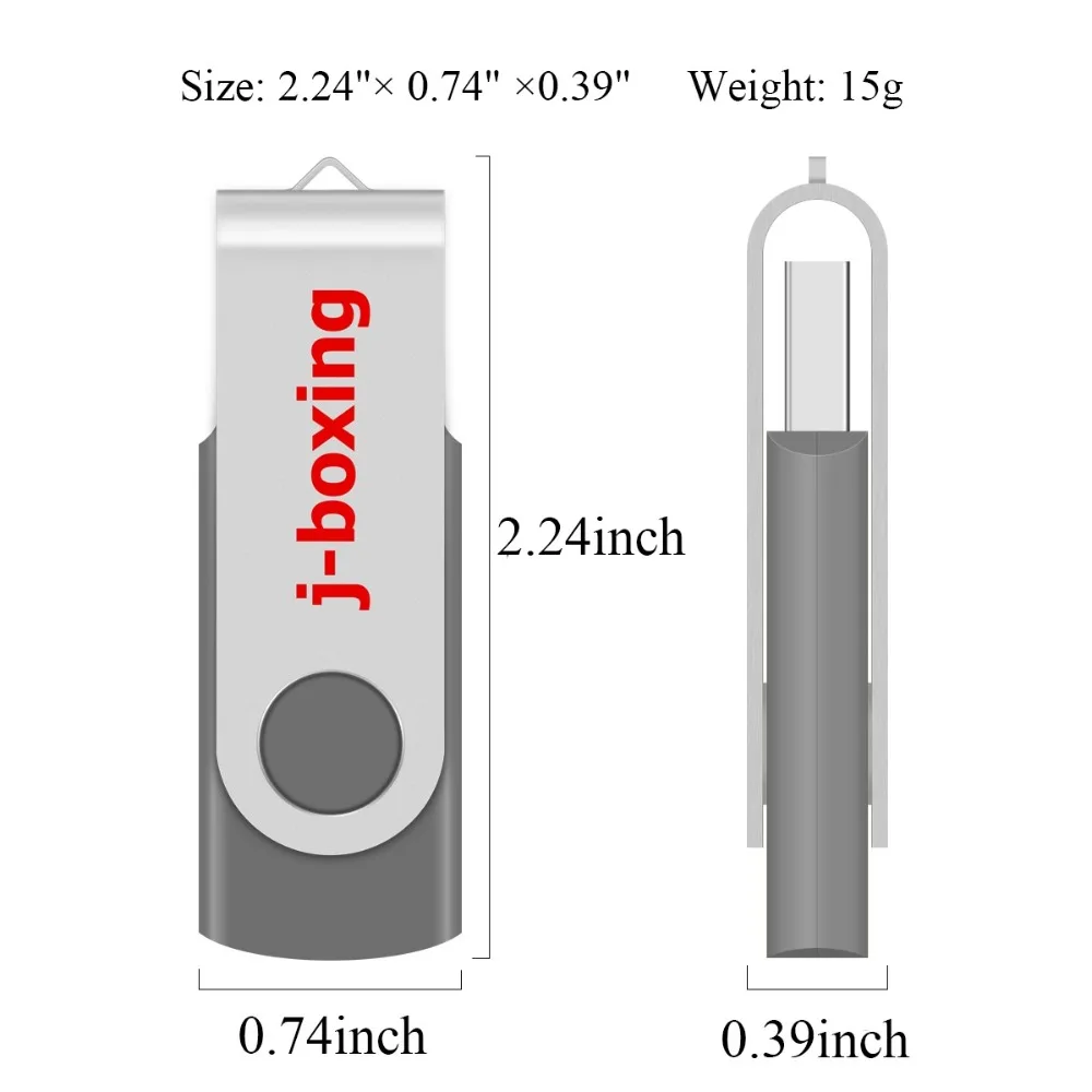 J-боксерские USB флеш-накопители 1 Гб 2 Гб Флешка 4 ГБ 8 ГБ металлическая Флешка с поворотным шарниром 16 ГБ 32 ГБ USB 2,0 карта памяти для ПК 5 шт./лот серый