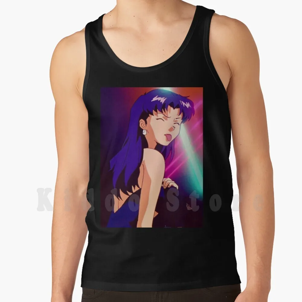 

Женская майка без рукавов с рисунком аниме «Евангелион-Мисато»