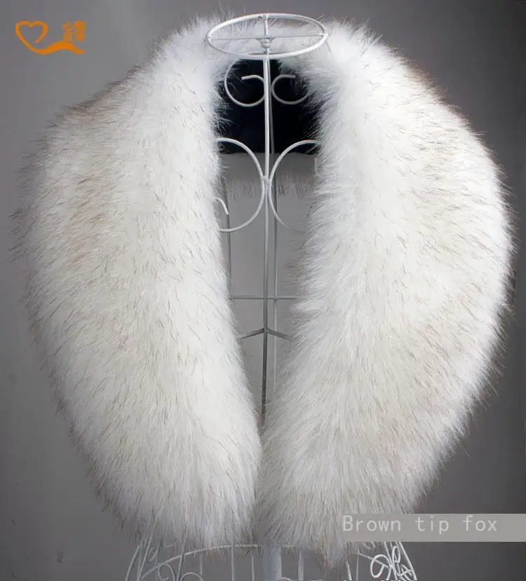 Шарф из кожи и меха имитирующий енота лисы милый зимний шарф для волос Джокер