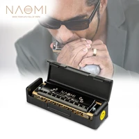 naomi blues harmonica according key of c 10 holes harmonica w arcylic comb professional solo diatonic harmonica black case