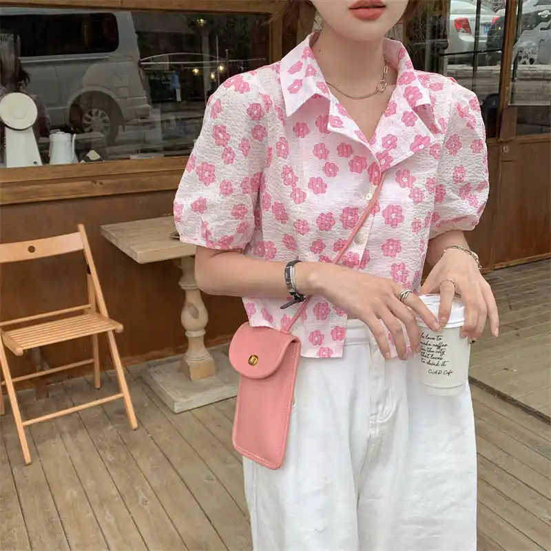 Реальный снимок Экономически выгодный Текстурированный Пышный рукав в