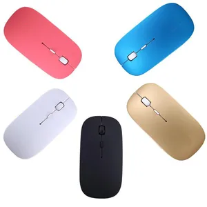 wireless mouse luxury mini mouse led back light mouse 4 buttons 2400 dpi usb adapter professional gaming mice for pc laptop free global shipping