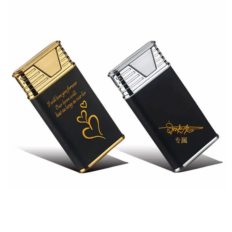 

Leather Double-sided Cigarette Lighter USB Personality Charging Lighter Windproof Fmaleless Portable Rechargeable Encendedor