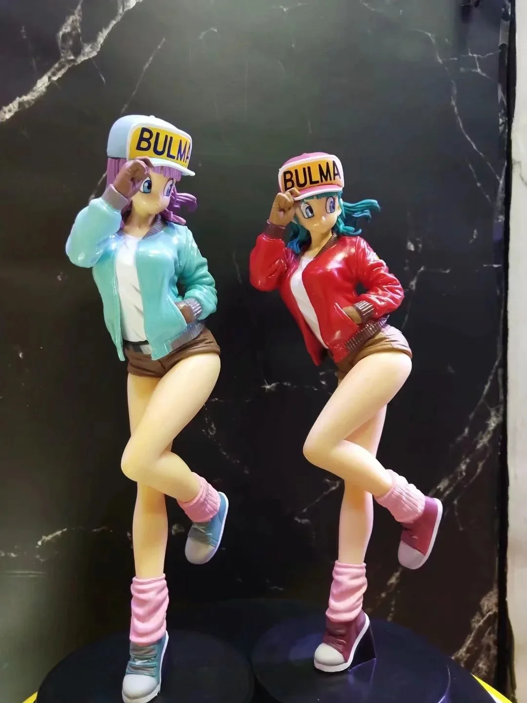 Аниме Жемчуг дракона Bulma красные Синие Одежда Броня боевой версии Ver Dragon Ball