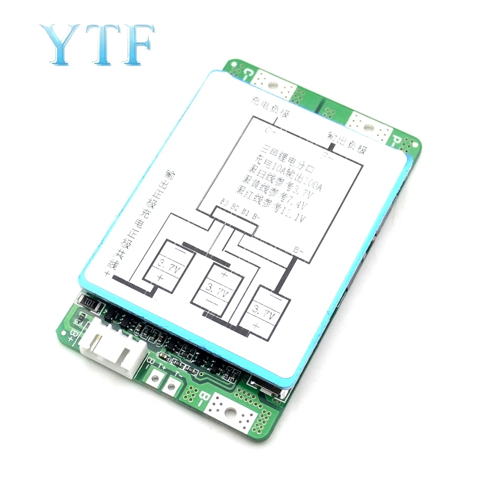 Новый 3S 100A литий ионный аккумулятор 18650 BMS PCM плата защиты батареи bms pcm с балансом