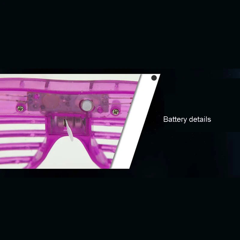 Прямая продажа с фабрики 5 шт./лот светодиодные пластиковые очки мигающие маски