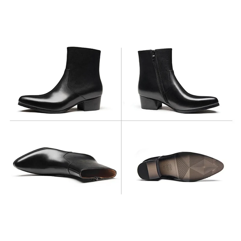 Мужские зимние ботильоны в итальянском стиле теплая обувь для верховой езды на