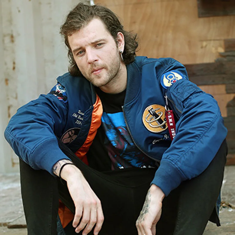 Куртка мужская Летающая тонкая одежда ВВС свободная Студенческая бейсбольная