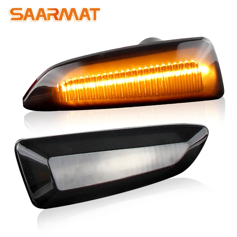

2Pcs Car Side Marker Lights For Opel Vauxhall Astra J K Crossland X Insignia B Zafira Dynamic LED Turn Signal Fender Marker Lamp