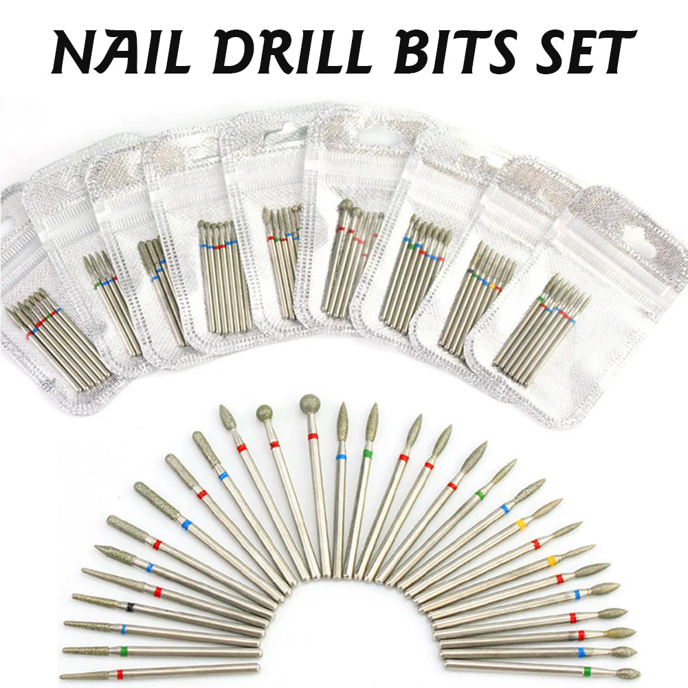 

Nail Drill Bits Set acrylic Nail Carbide File Drill Bit great for Nails,nail Art Tip natural Nails,acrylic Uv Gel Nail Shipping