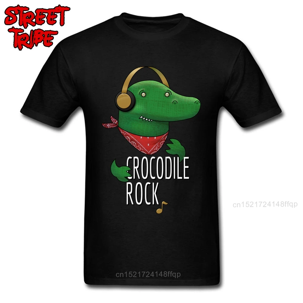 Крокодил рок! Футболки мужские Фанки футболка брендовая новинка мультфильм