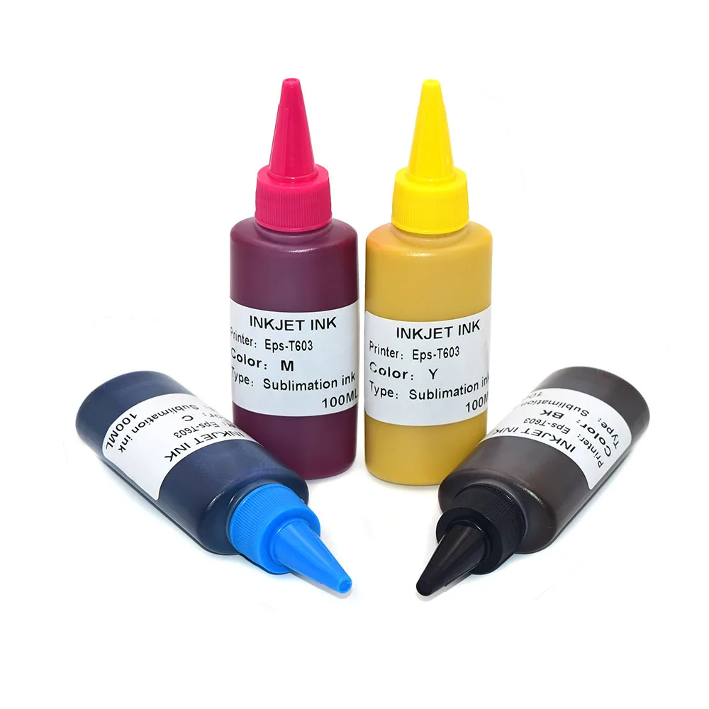 4*100 мл T7031 сублимационные чернила для Epson обозначения яркости|sublimation ink for epson|sublimation