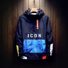 Ветровка, мужская куртка на весну и осень, Мужская Легкая Уличная Повседневная куртка в уличном стиле, дизайнерская спортивная куртка с капюшоном