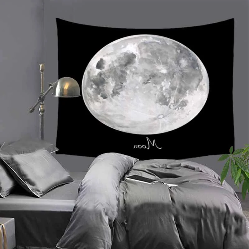 Гобелен Moon Eclipse с принтом Луны художественный ковер гобелен пейзажем домашний