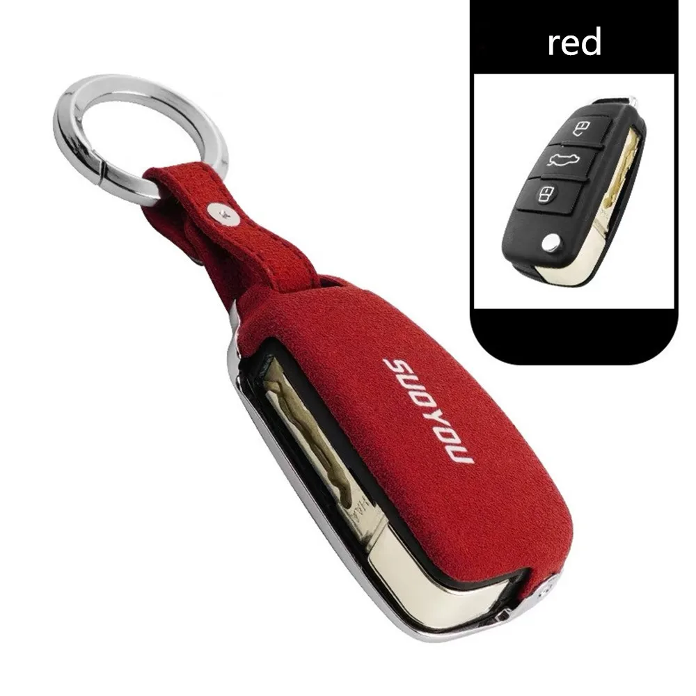 

Car Key Shell Key Case Cover Genuine Leather+Galvanized Alloy For Audi C200 A3 A4L B7 B6 B8 C5 C6 Q5 Q7 A6L B9 A6