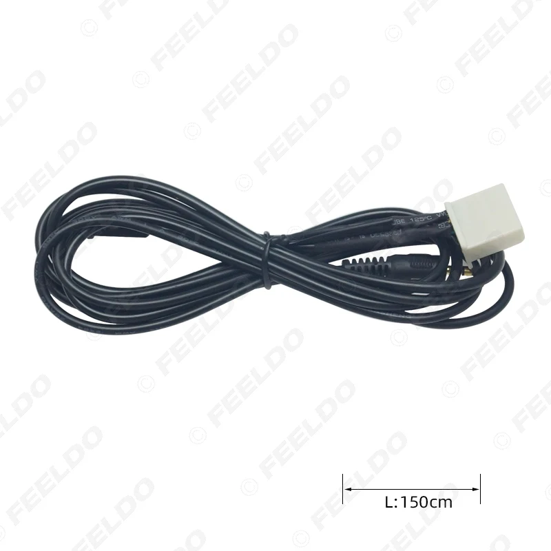 FEELDO Car 3.5mm Jack AUX-IN Socket CD Radio Audio Cable With Micphone for Subaru Forester 2013 AUX Wire Adapter #HQ6159 | Автомобили и