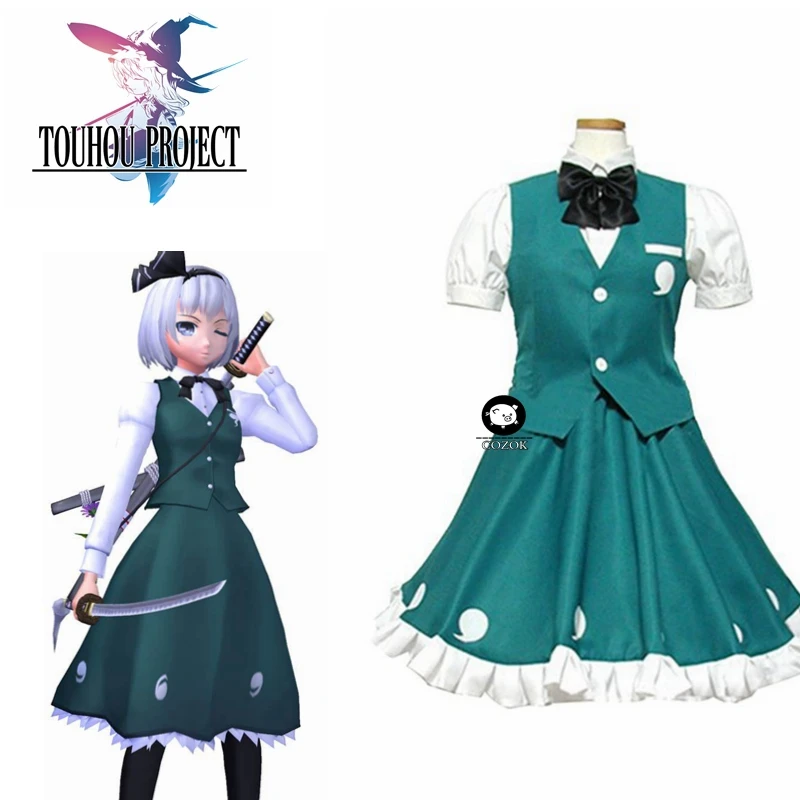 

Game Touhou Project Youmu Konpaku Cosplay Costume Women Lolita Dress Suit Halloween Costumes For Women