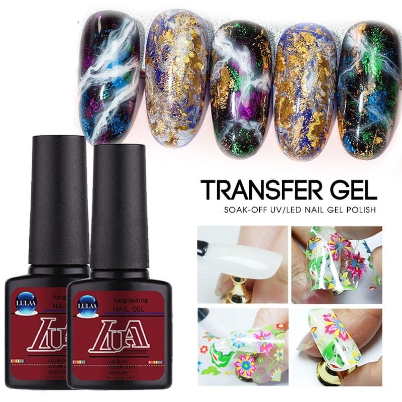 1PC 8ml Nail Art Gel Varnish Star Starry Sky Foils Glue Clear Adhesive | Красота и здоровье