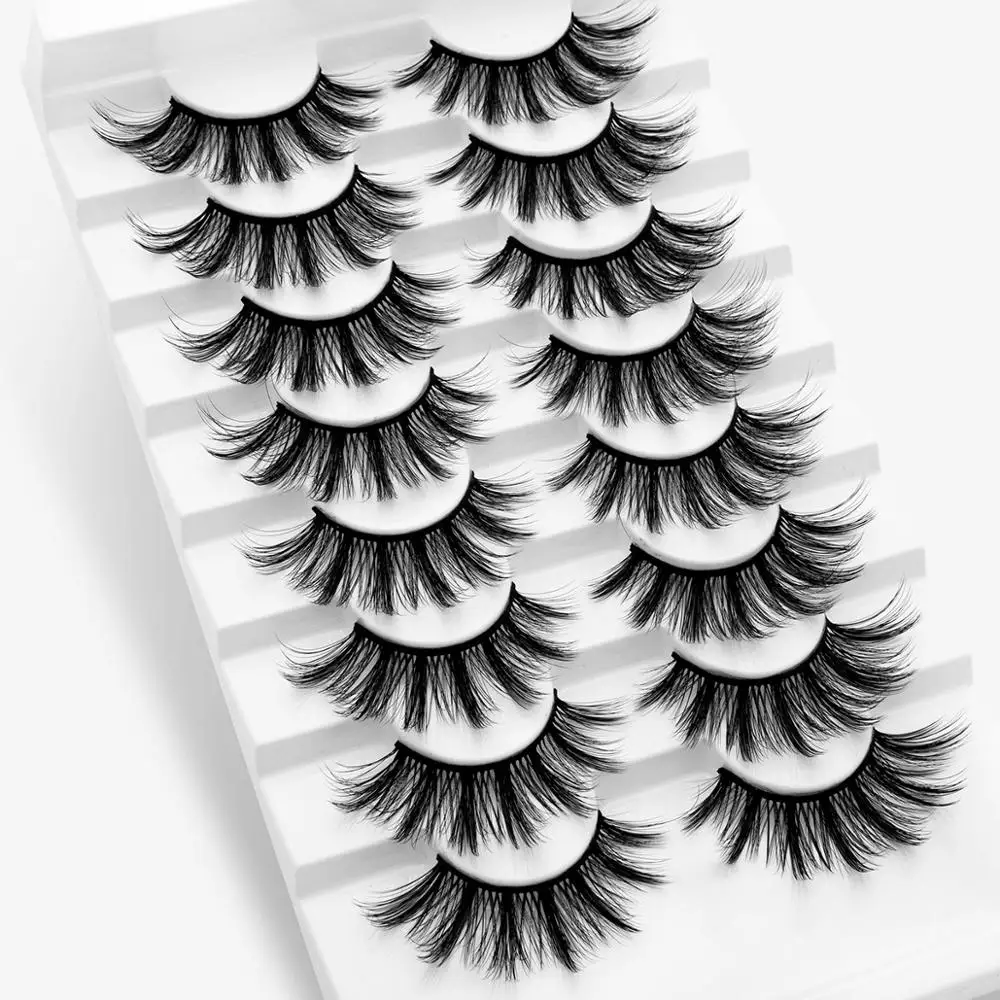 Минковые ресницы SEXYSHEEP 5/8 пар подделки ресниц для создания драматического объема в макияже.