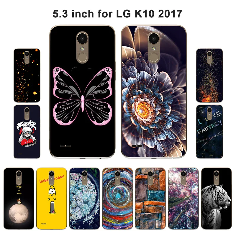 Силиконовый чехол для LG K10 2017 K420N K430DS K430DSF K430DSY модные мягкие защитные чехлы с
