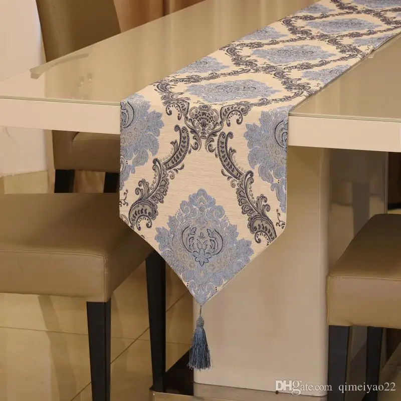 

32cm*210cm European Classic Style Tea Table Runners Home Decoration Dinning Table Cloth Hotel Bed Runner
