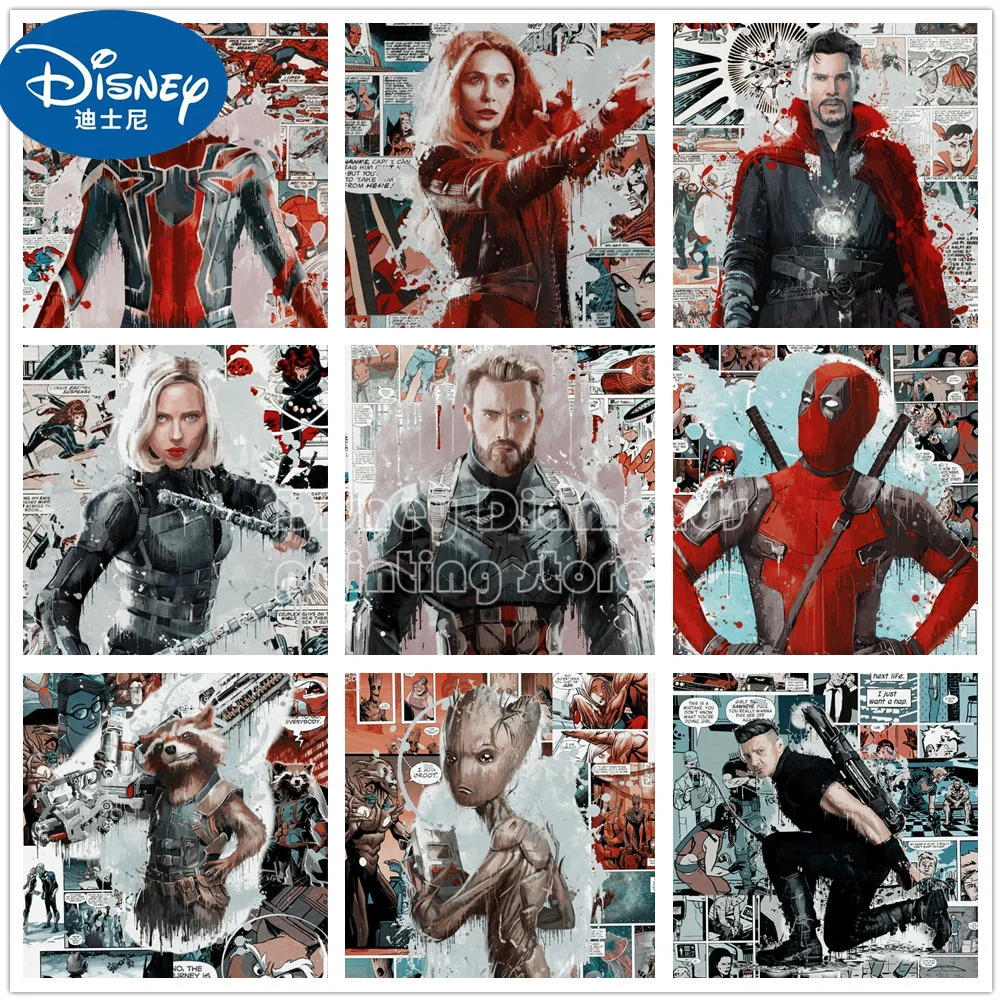 5D алмазная живопись Marvel Мстители война бесконечности супергерой граффити