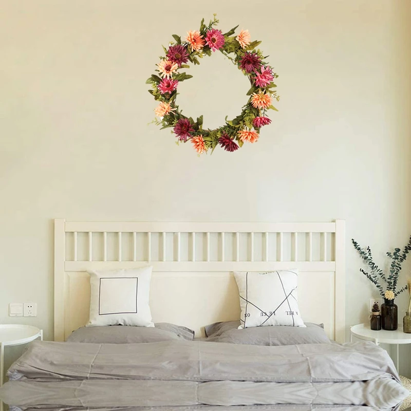 

Fall Wreath Artificial Flower Wreath for Door Decors, Weddings, Parties, and Home Decorations