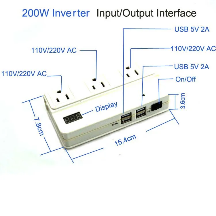 

New Arrival 12V portable energy storage station IP67 mini inverter with battery power inverter with built in battery charger
