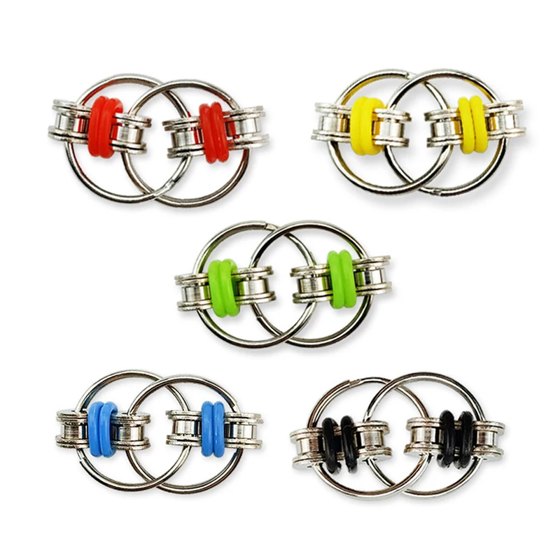 

Key Ring Hand Spinner EDC Fidget ADHD Flippy Chain Fidget Toy For Autism Spinner Reduce Stress Toys