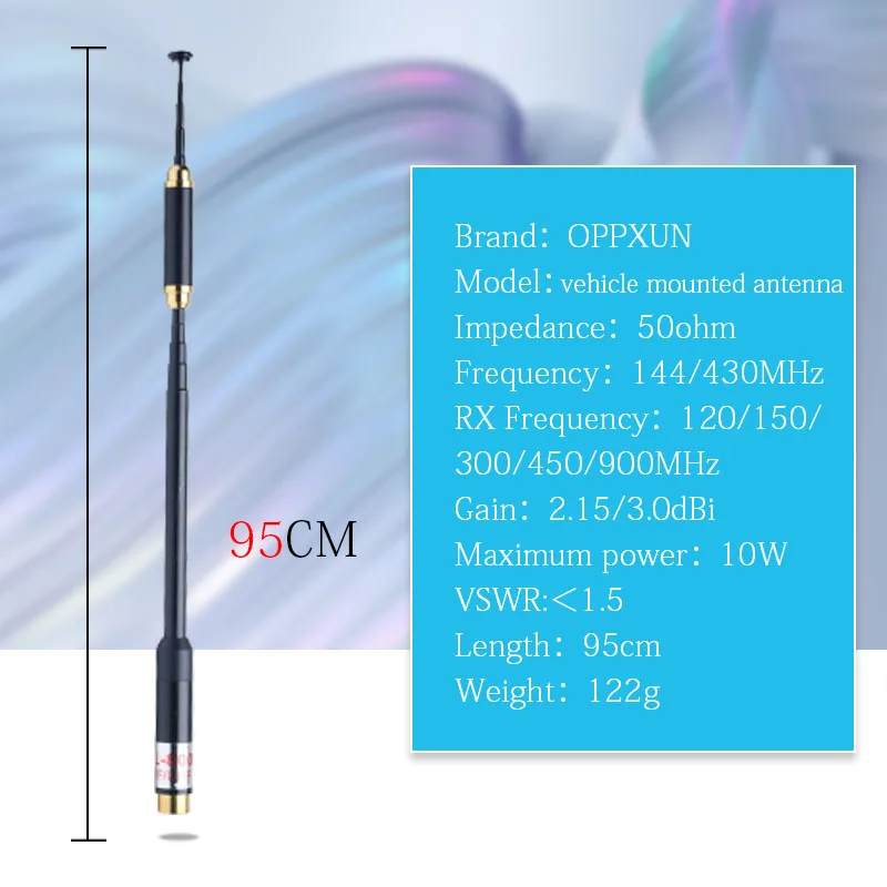 

2021 Walkie Talkie VHF UHF Dual Band SMA-M Male Telescopic Antenna High Gain for Two Way Radio Baofeng UV-3R Yaesu VX-3R VX-6R
