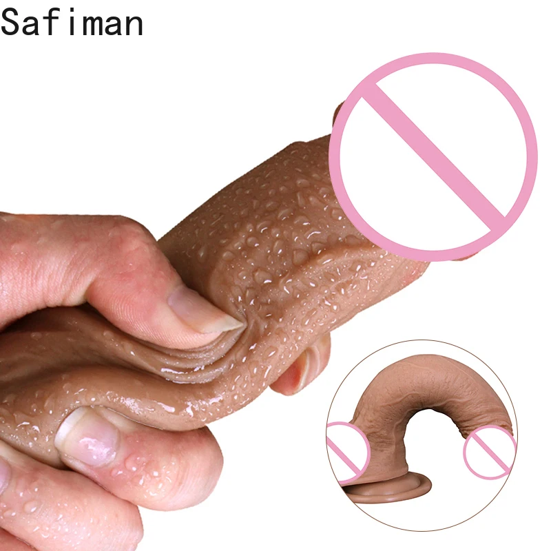 Силиконовый реалистичный огромный вибратор HEYIYI вибрирующий большой