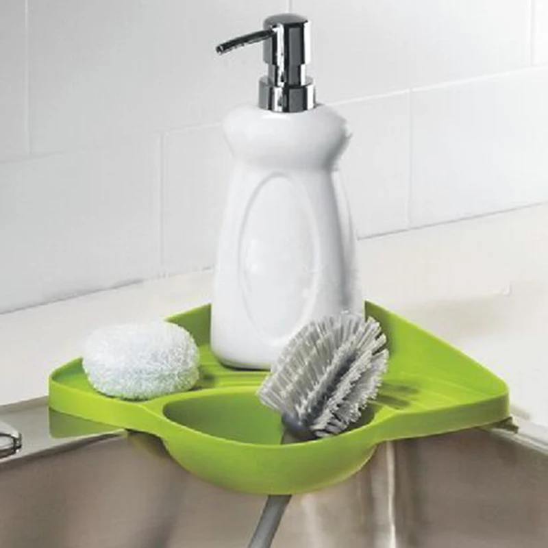 

Multifunctional Draining Rack Sink Corner Sponge Storage Shelf for Kitchen C66