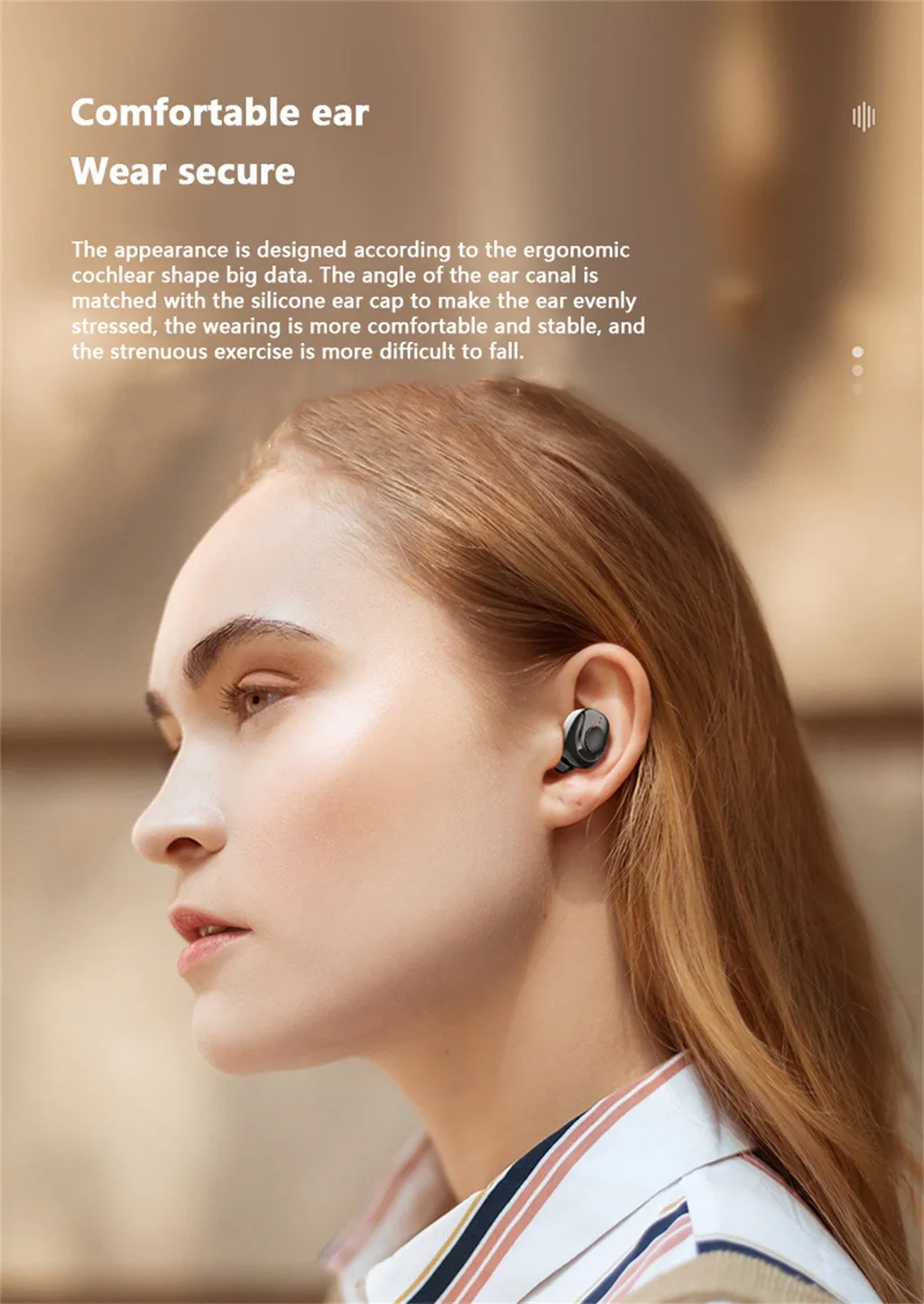 Twins Bluetooth 5 Беспроводная гарнитура спортивные стерео наушники-вкладыши мини