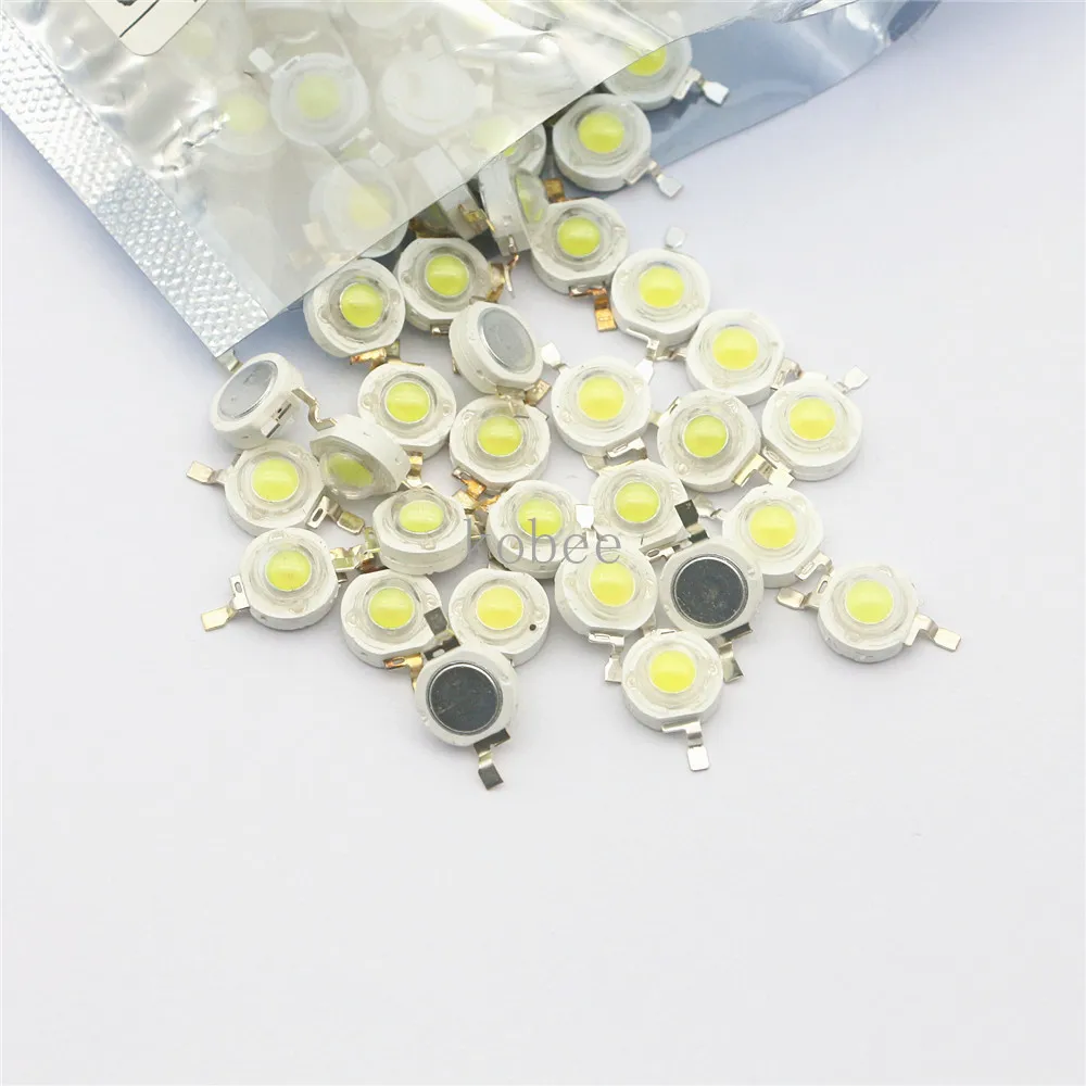 1 Вт Высокая мощность 3 светодиодные лучи 2 V-3 6 V SMD чип светодиодный ы белый/теплый