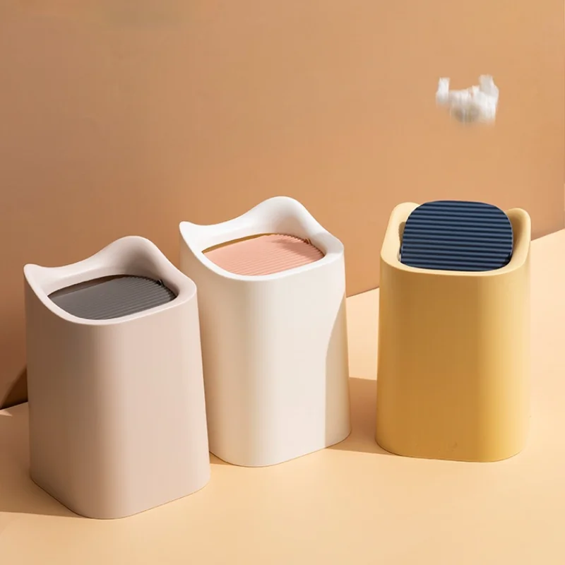 

Household Daily Necessities Desktop Trash Can Mini Storage Bin Bedroom Bedside Creative Cute Interior Decoration Ornaments