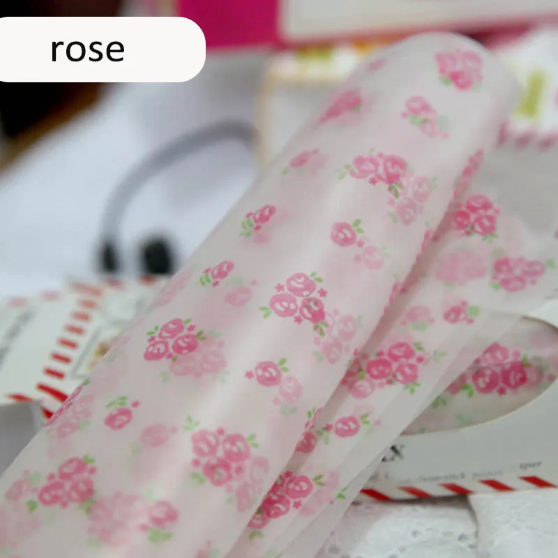 rose 50 шт. пищевая вощеная бумага обертки пищевая смазка бумажные инструменты для выпечки хлеб бургер фри посылка оберточная бумага - Цвет: rose
