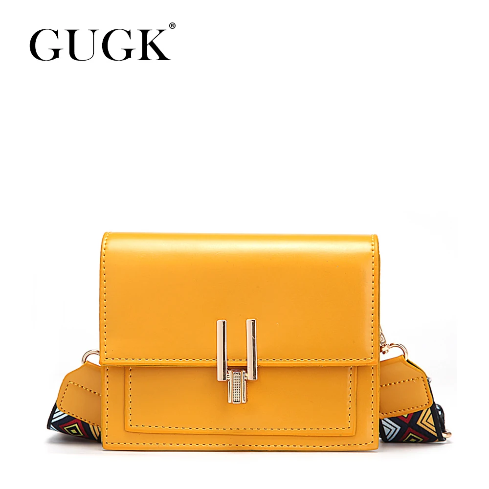 Женские сумки с металлическим замком GUGK модные на плечо в богемном стиле женские