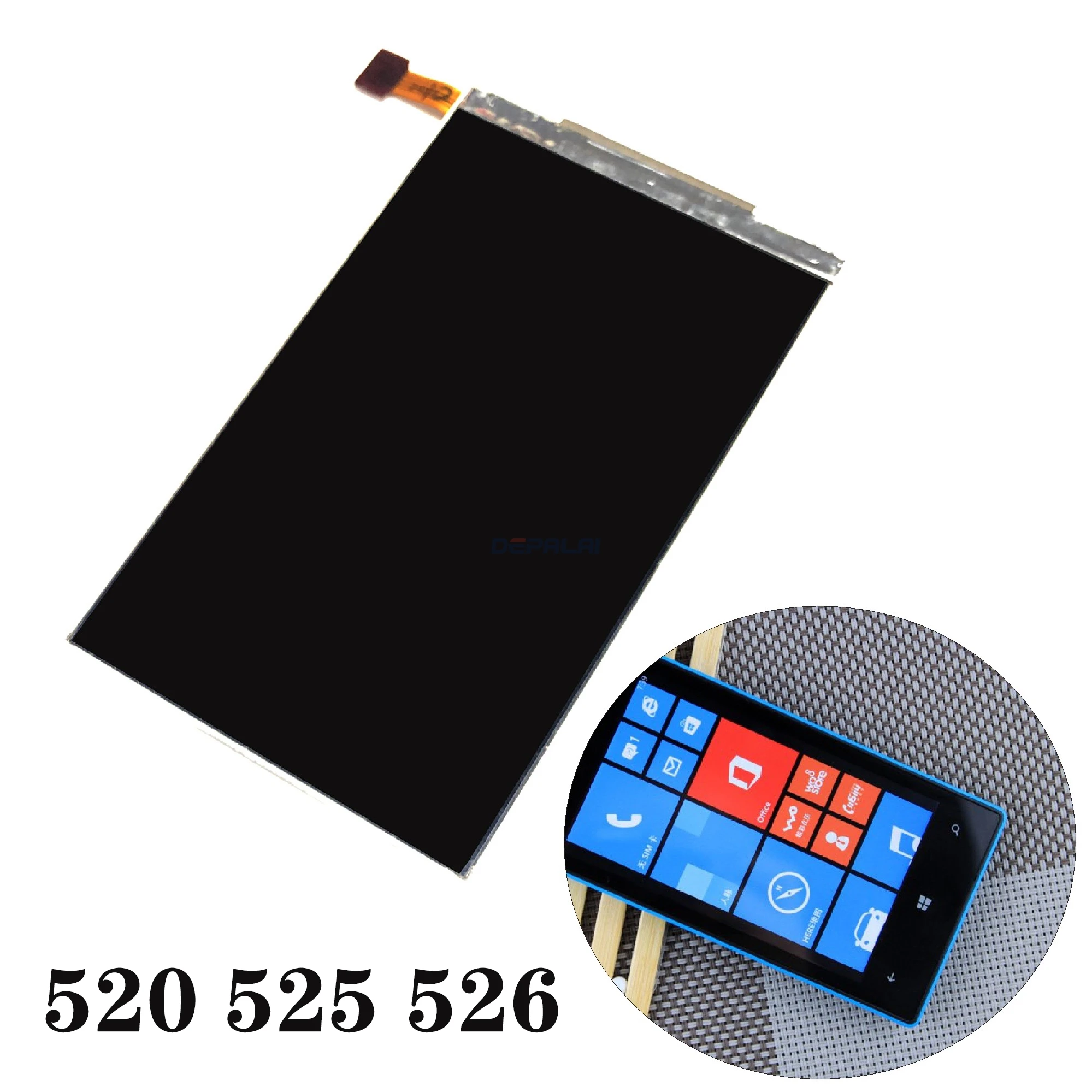 Мобильный телефон ЖК дисплей для Nokia Lumia 610 620 520 525 526 высокое качество экран