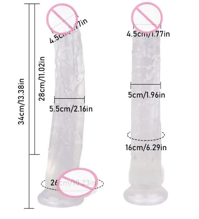 8 inch adult toy novelty sexy women long dildo with silicone suction cup | Dildos