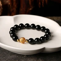 natural obsidian women bracelets on hand chain bangles jewelry aesthetic fashion female popular now new 2021 vintage classic