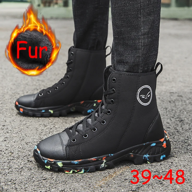 

Уличная Мужская походная обувь, водонепроницаемые тактические армейские зимние ботильоны, тренировочные кроссовки, противоскользящая обу...