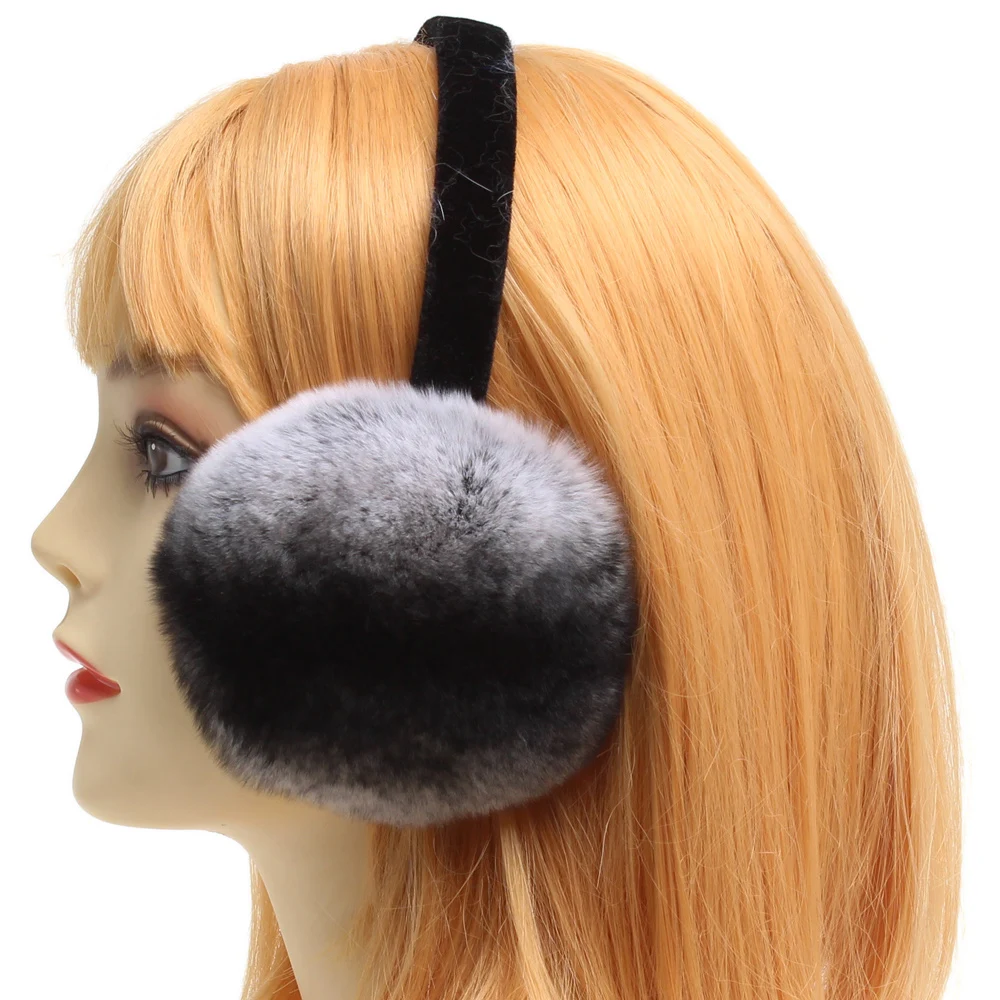 Новое поступление зимние женские теплые меховые наушники из натурального меха