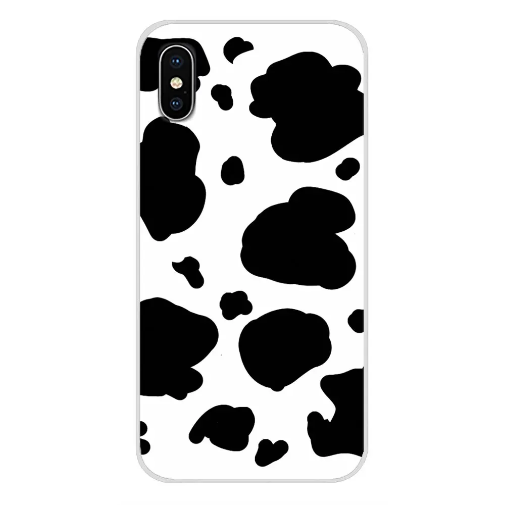 Для Apple iPhone X XR XS 11Pro MAX 4S 5S 5C SE 6S 7 8 Plus ipod 5 6 белого и черного цвета из коровьей кожи