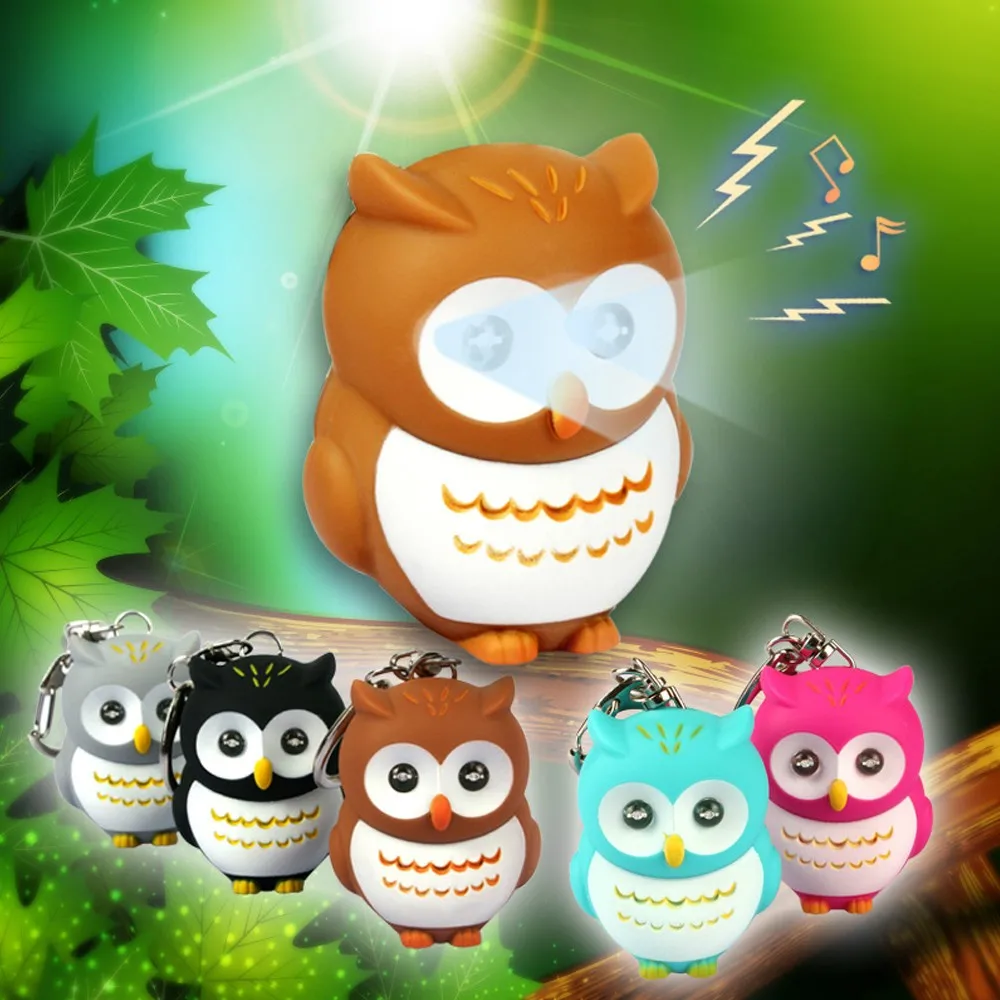 6 шт./Лот оптовая продажа брелок со светодиодной подсветкой в виде совы|owl led|key chain