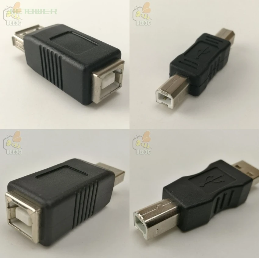 

300pcs/lot USB 2.0 Female To Female / Male To Male / Female To Male Plug Extend Adapter Converter for PC Computer Phone Printer