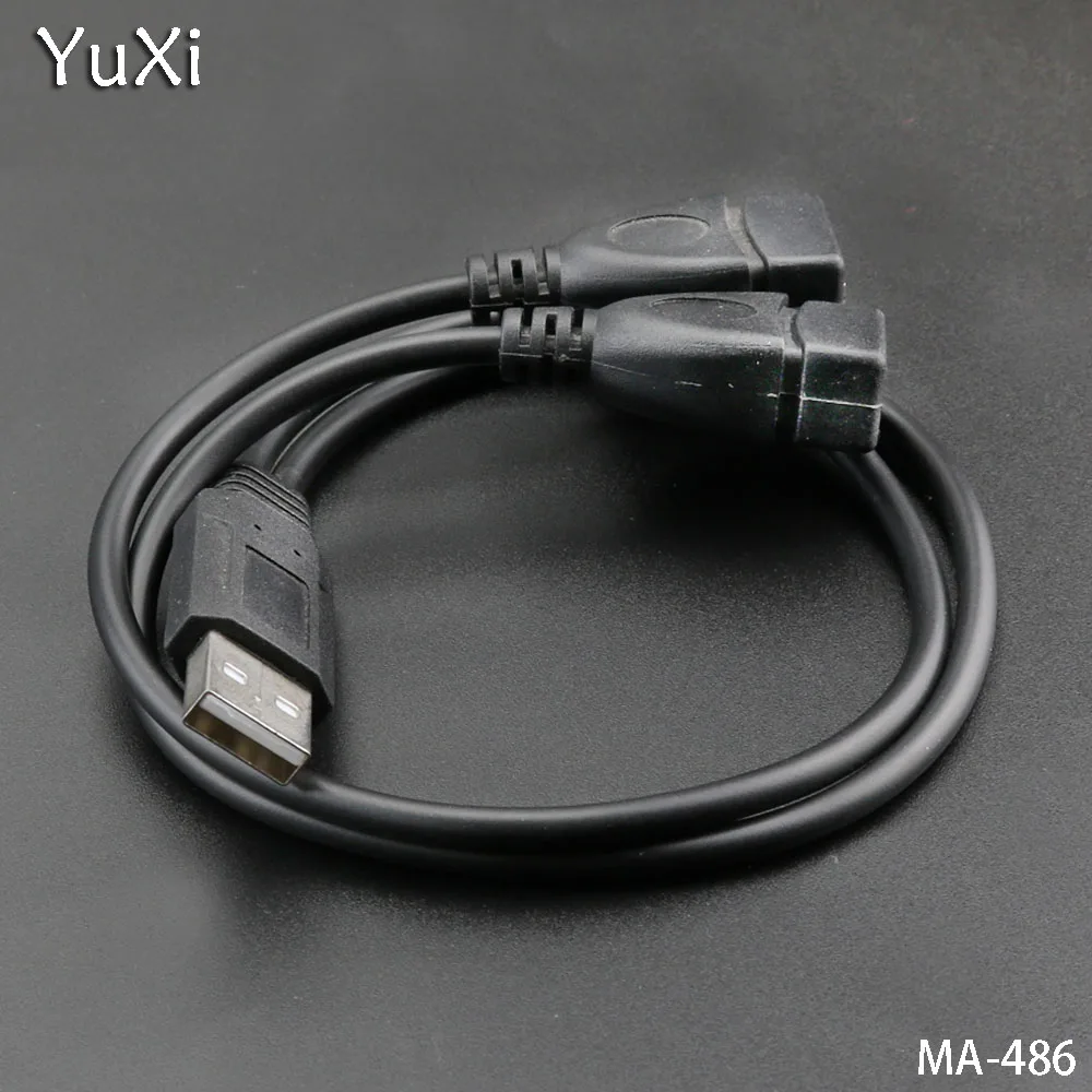 YuXi 2 шт./лот USB A-штекер на A-гнезда адаптер питания разделитель USB2.0 штекер/гнездо