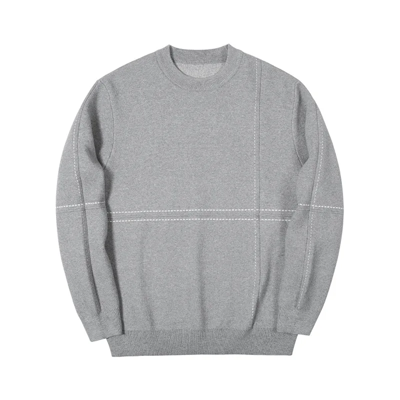 20075 Мужской осенне-зимний вязаный свитер простой уникальный джентльменский